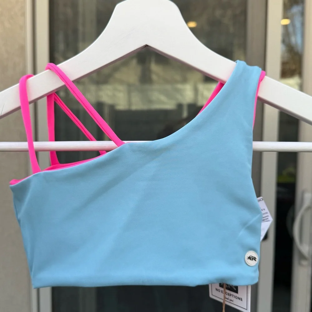 NWT Tiger Friday Dancewear May Reversible Crop Size CL Color Cotton Candy - Picture 4 of 12